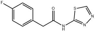 2-(4-fluorophenyl)-N-(1,3,4-thiadiazol-2-yl)acetamide Struktur