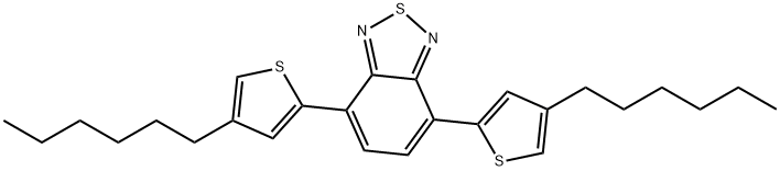 4,7-Bis(4-hexylthiophen-2-yl)benzo[c][1,2,5]thiadiazole Struktur