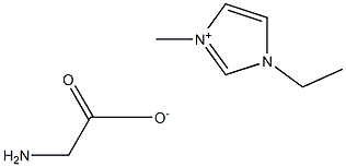 1-Ethyl-3-methylimidazolium aminoacetate Struktur