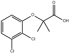 2-(2,3-dichlorophenoxy)-2-methylpropanoic acid Struktur