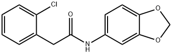 N-(1,3-benzodioxol-5-yl)-2-(2-chlorophenyl)acetamide Struktur