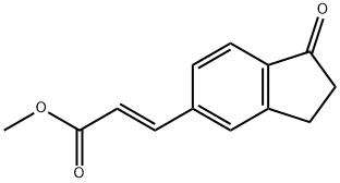 (E)-methyl 3-(1-oxo-2,3-dihydro-1H-inden-5-yl)acrylate Struktur