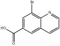 8-Bromo-6-quinolinecarboxylic acid Struktur