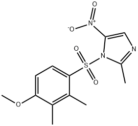 5-nitro-1-[(4-methoxy-2,3-dimethylphenyl)sulfonyl]-2-methyl-1H-imidazole Struktur