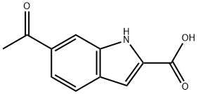 6-acetyl-1H-Indole-2-carboxylic acid Struktur