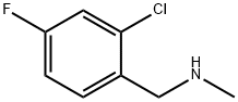 1-(2-chloro-4-fluorophenyl)-N-methylmethanamine Struktur