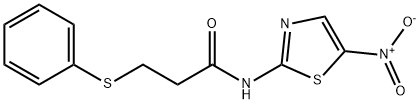 N-(5-nitro-1,3-thiazol-2-yl)-3-(phenylsulfanyl)propanamide Struktur