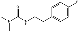 3-[2-(4-fluorophenyl)ethyl]-1,1-dimethylurea Struktur