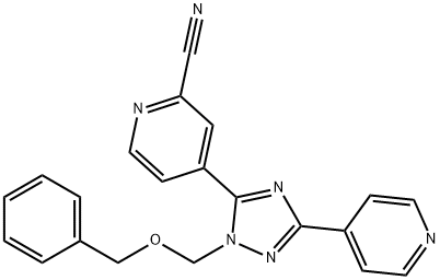 4-(1-((benzyloxy)methyl)-5-(pyridin-4-yl)-1H-1,2,4-triazol-3-yl)picolinonitrile