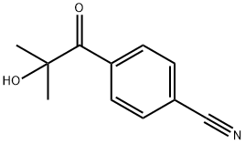 4-(2-Hydroxy-2-methylpropanoyl)benzonitrile Struktur