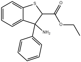 Ethyl 3-amino-3-phenyl-2,3,3a,4-tetrahydrobenzo[b]thiophene-2-carboxylate Struktur