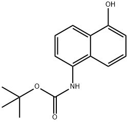 tert-butyl 5-hydroxynaphthalen-1-ylcarbamate Struktur