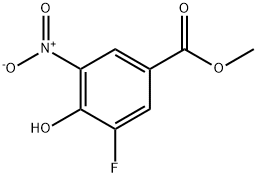 methyl 3-fluoro-4-hydroxy-5-nitrobenzoate Struktur