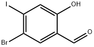 5-bromo-2-hydroxy-4-iodobenzaldehyde Struktur