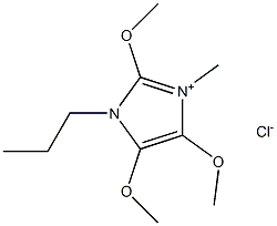 1-(Propyltrimethoxyl)-3-methylimidazolium chloride Struktur