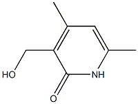 3-(hydroxymethyl)-4,6-dimethylpyridin-2(1H)-one Struktur