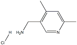 (4,6-dimethylpyridin-3-yl)methanamine hydrochloride Struktur