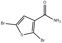 2,5-Dibromothiophene-3-carboxamide Struktur