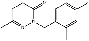 2-(2,4-Dimethylbenzyl)-6-methyl-4,5-dihydropyridazin-3(2H)-one Struktur