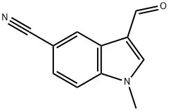 1H-Indole-5-carbonitrile, 3-formyl-1-methyl- Struktur