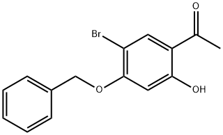 1-(4-(Benzyloxy)-5-bromo-2-hydroxyphenyl)ethanone Struktur