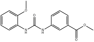 methyl 3-(3-(2-methoxyphenyl)ureido)benzoate Struktur