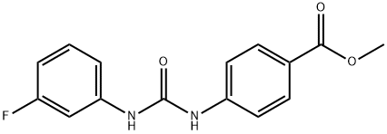 methyl 4-(3-(3-fluorophenyl)ureido)benzoate Struktur