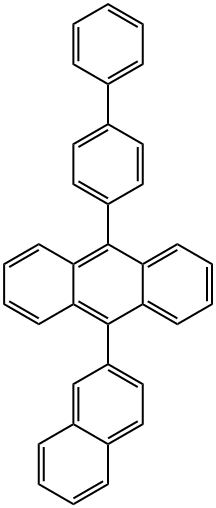 9-([1,1'-biphenyl]-4-yl)-10-(naphthalen-2-yl)anthracene Struktur