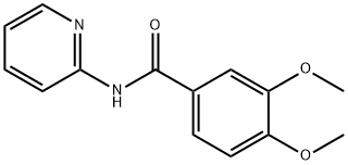 3,4-dimethoxy-N-(pyridin-2-yl)benzamide Struktur