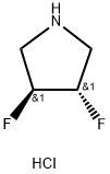 trans-3,4-difluoropyrrolidine hydrochloride Struktur