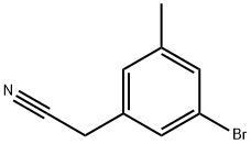 2-(3-bromo-5-methylphenyl)acetonitrile Struktur