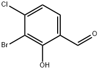 3-bromo-4-chloro-2-hydroxybenzaldehyde Struktur