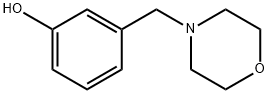 3-(4-morpholinylmethyl)phenol Struktur