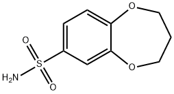 3,4-dihydro-2H-1,5-Benzodioxepin-7-sulfonamide Struktur