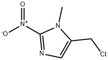 5-(chloromethyl)-1-methyl-2-nitro-1H-imidazole Struktur