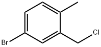 4-bromo-2-(chloromethyl)-1-methylbenzene Struktur