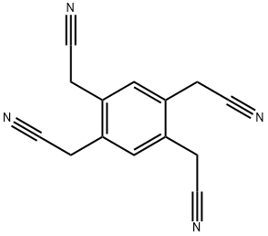 2,2',2'',2'''-(benzene-1,2,4,5-tetrayl)tetraacetonitrile Struktur