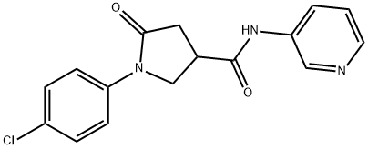 1-(4-chlorophenyl)-5-oxo-N-(pyridin-3-yl)pyrrolidine-3-carboxamide Struktur