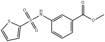 methyl 3-(thiophene-2-sulfonamido)benzoate Struktur