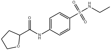 N-[4-(ethylsulfamoyl)phenyl]tetrahydrofuran-2-carboxamide Struktur