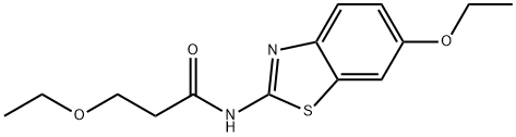 3-ethoxy-N-(6-ethoxy-1,3-benzothiazol-2-yl)propanamide Struktur