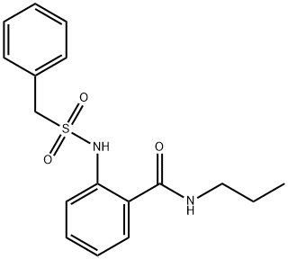 2-[(benzylsulfonyl)amino]-N-propylbenzamide Struktur