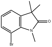 7-bromo-1,3,3-trimethylindolin-2-one Struktur