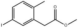 Methyl 2-(5-iodo-2-methylphenyl)acetate Struktur