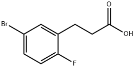 3-(5-Bromo-2-fluorophenyl)propionic acid Struktur