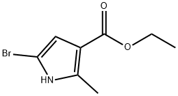 ethyl 5-bromo-2-methyl-1H-pyrrole-3-carboxylate Struktur