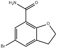 5-Bromo-2,3-dihydrobenzofuran-7-carboxamide Struktur