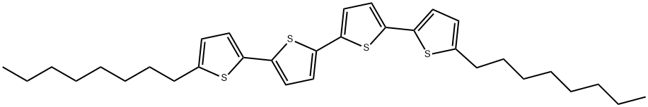 5,5'''-Di-n-octyl-2,2':5',2'':5'',2'''-quaterthiophene Struktur