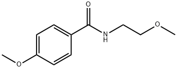 4-methoxy-N-(2-methoxyethyl)benzamide Struktur