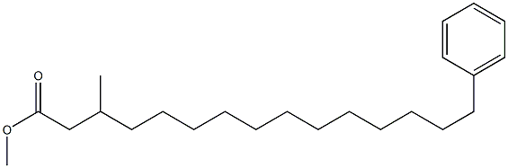 Methyl 3-Methyl-15-phenylpentadecanoate Struktur